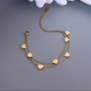 Chic Heart Charm Double-Layered Bracelet 4@2x