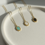 Elegant Enamel Pendant Necklace Trio 2@2x
