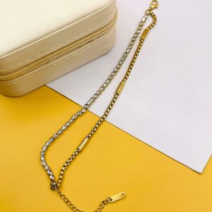 Layered Dual-Texture Tennis Bracelet