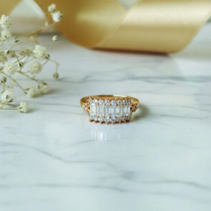 Vintage Baguette Glamour Ring