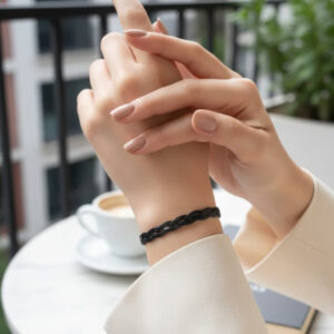 Midnight Silk Braid Bracelet