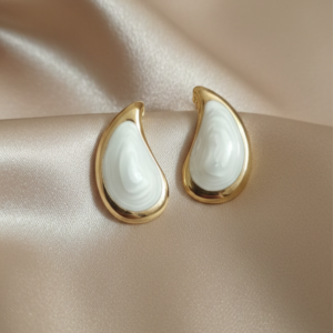 Liquid Teardrop Hoops