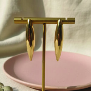 Sculptural Elongated Teardrop Earrings