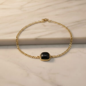 Noir Curb Chain Bracelet