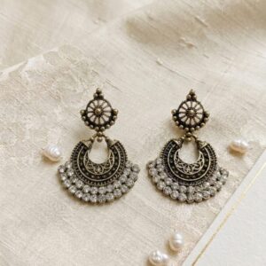 Celestial Crescent Antique Chand Bali